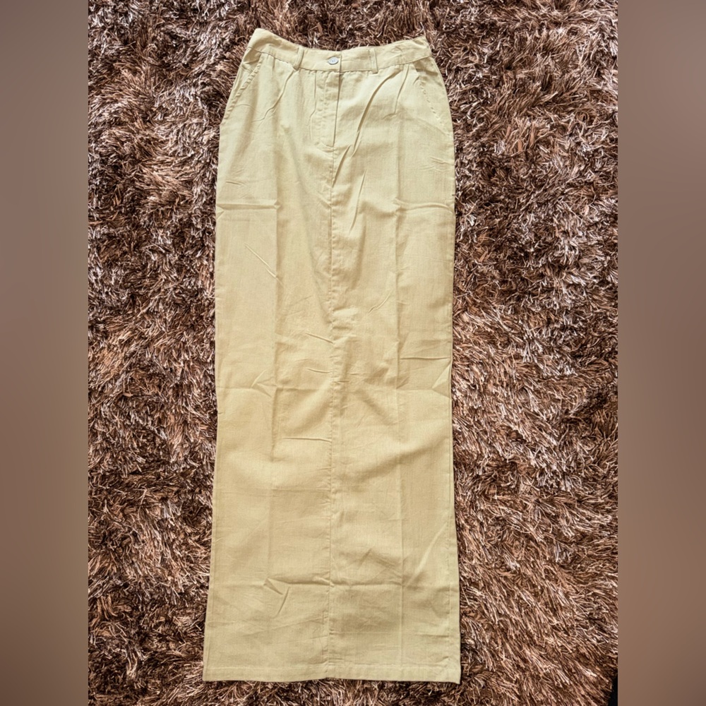 PrettyLittleThing Women's Tan Pencil Skirt